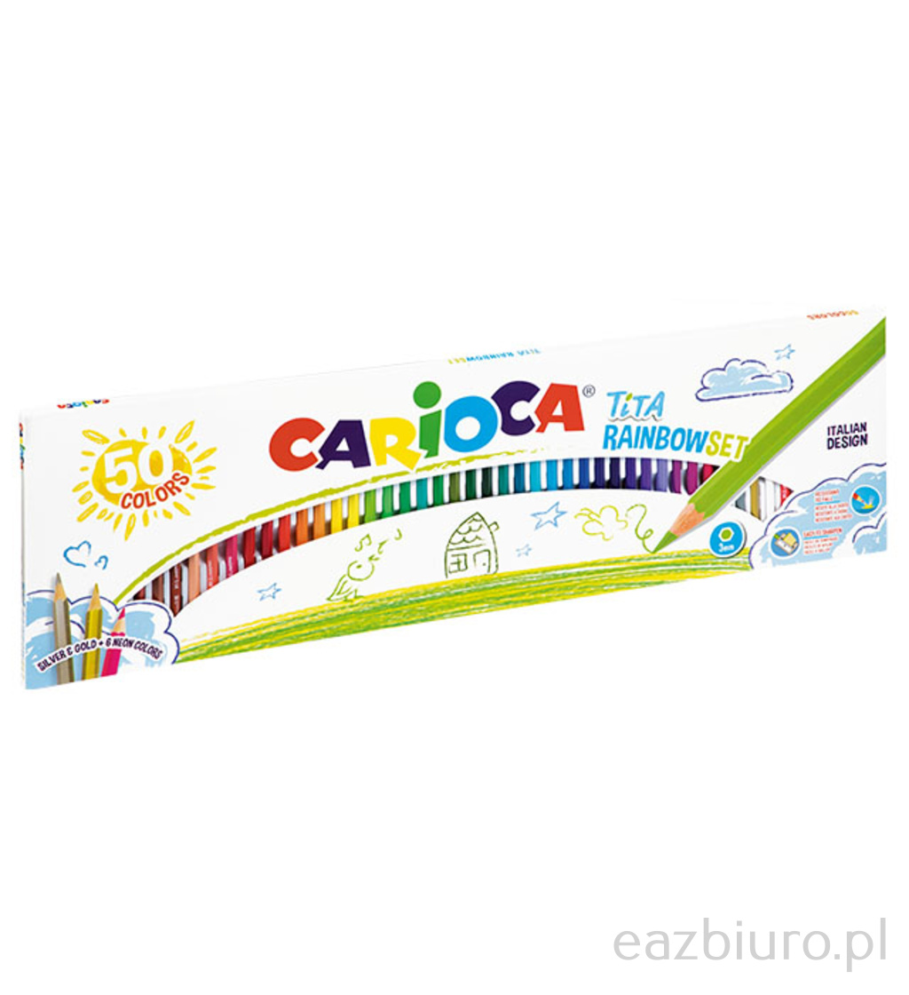 Kredki ołówkowe tita 50 kolorów (42990) | biuroweokazje.pl | Zamów teraz!
