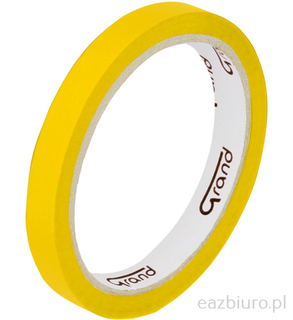 Taśma klejąca pakowa kolorowa 12 x 50 kw Grand żółta | biuroweokazje.pl | Zamów już dziś!