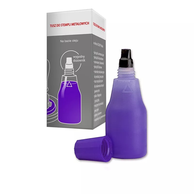 Tusz Colop do stempli metalowych fioletowy 25 ml | biuroweokazje.pl | Zamów już dziś!