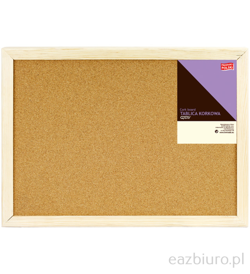 Tablica korkowa Grand rama drewniana 80 x 100 - 5009 | biuroweokazje.pl | Kup skutecznie!