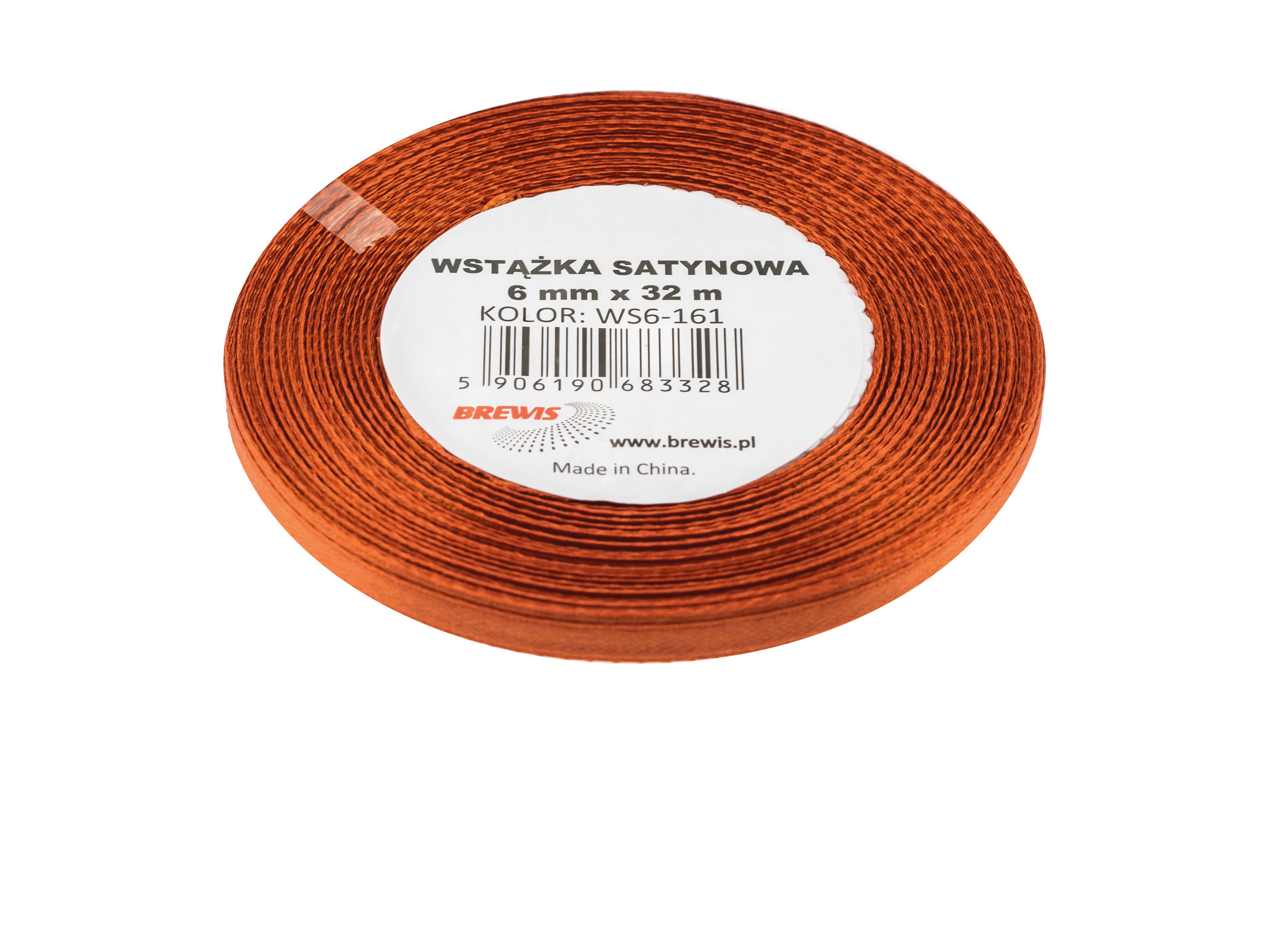 Wstążka Brewis satynowa 6 mm 32 m miedziany | biuroweokazje.pl | Zamów od ręki!