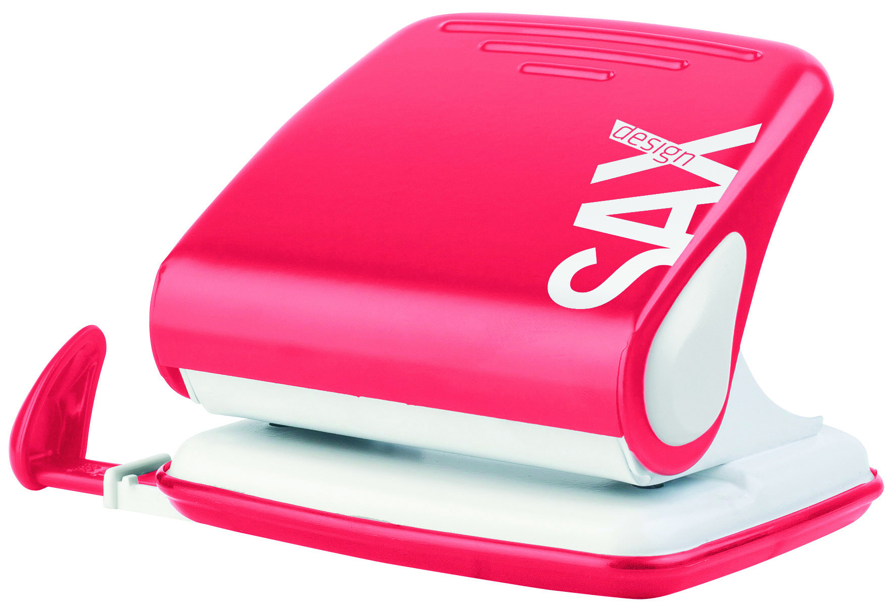 Dziurkacz Saxdesign 418 dziurkuje do 25 kartek czerwony | biuroweokazje.pl | Zamów już dziś!