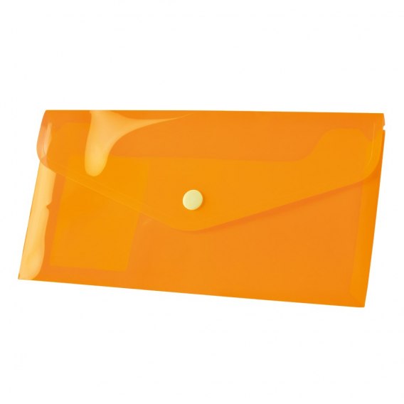 Koperta pp na zatrzask DL pomarańczowa Tetis | biuroweokazje.pl | Weź okazję!