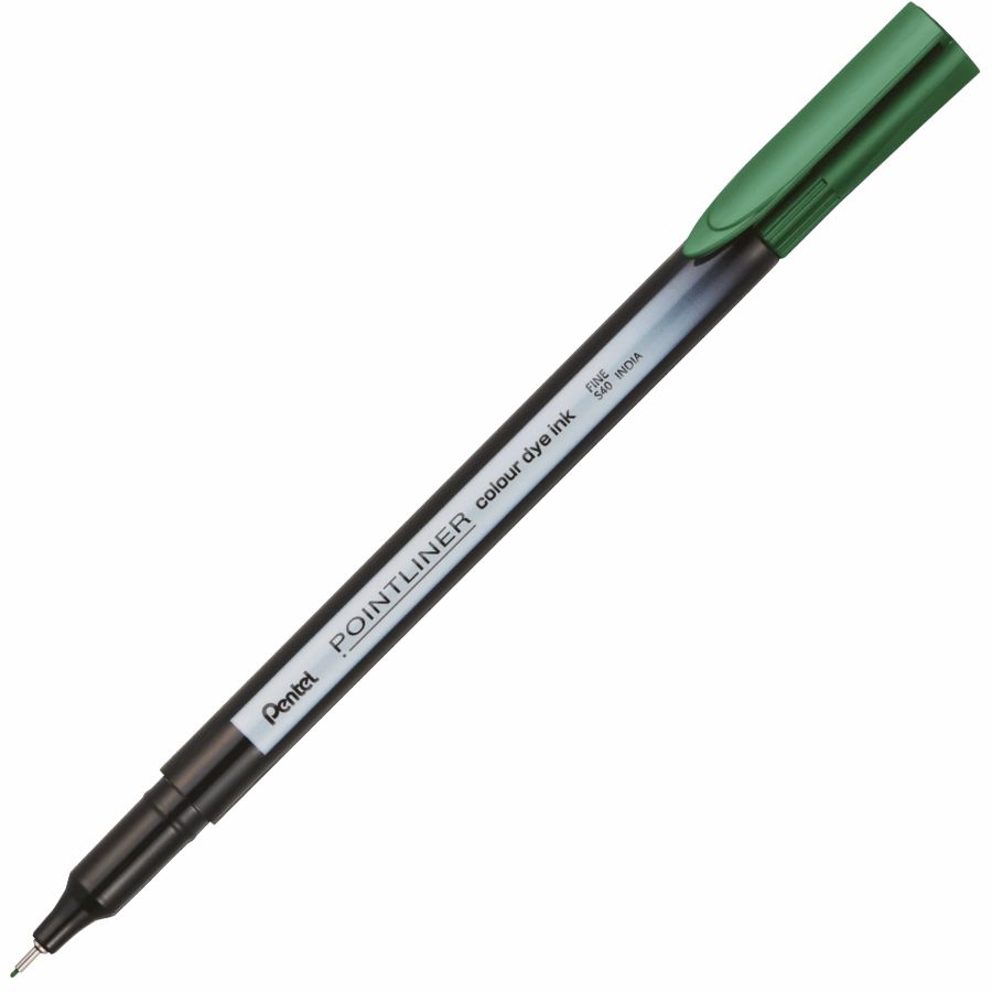 Cienkopis Pointliner colour Pentel zielony | biuroweokazje.pl | Nie przegap promocji