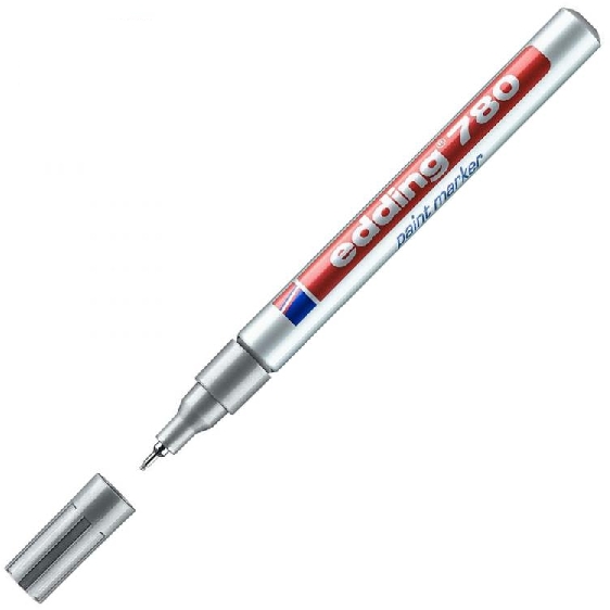 Marker olejowy e-780 Edding 0,8 mm srebrny | biuroweokazje.pl | Kup teraz!