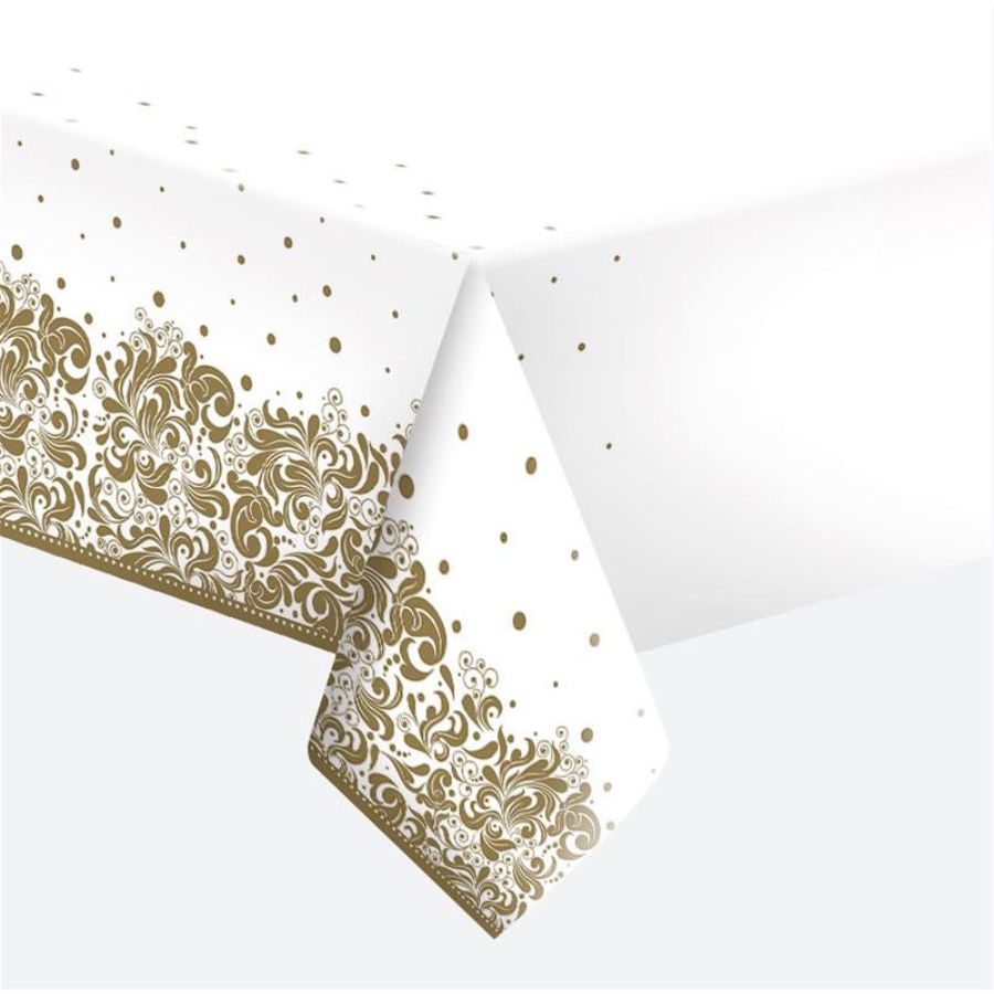 Obrus papierowy Ornament Gold 120 x 180 cm zestaw 1 sztuk. | biuroweokazje.pl | Zamów bez zwłoki!