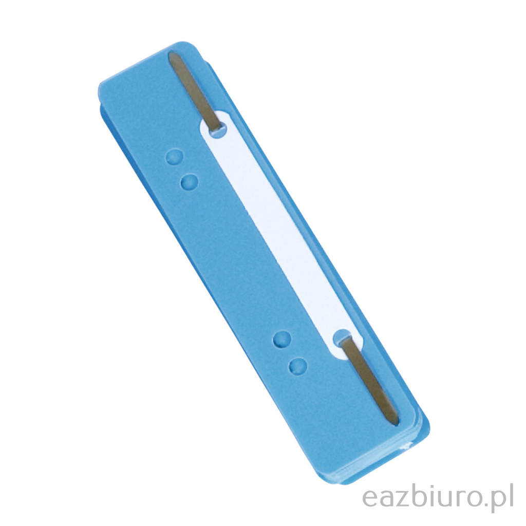 Wąsy skoroszytowe Donau, pp, z metalową blaszką, zestaw 25 sztuk, niebieskie | biuroweokazje.pl | Kup już teraz!