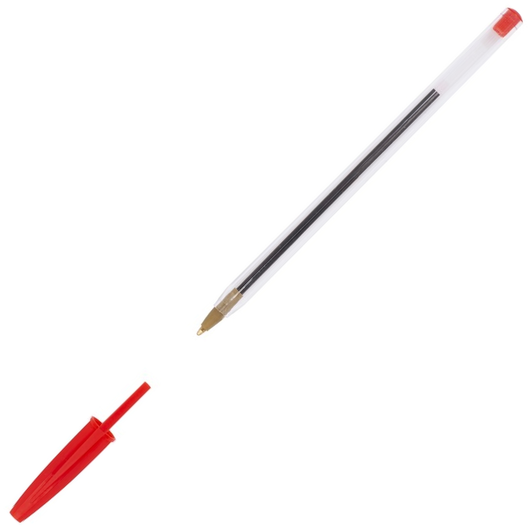 Długopis drect city czerwony do biura | biuroweokazje.pl | Zamów online!