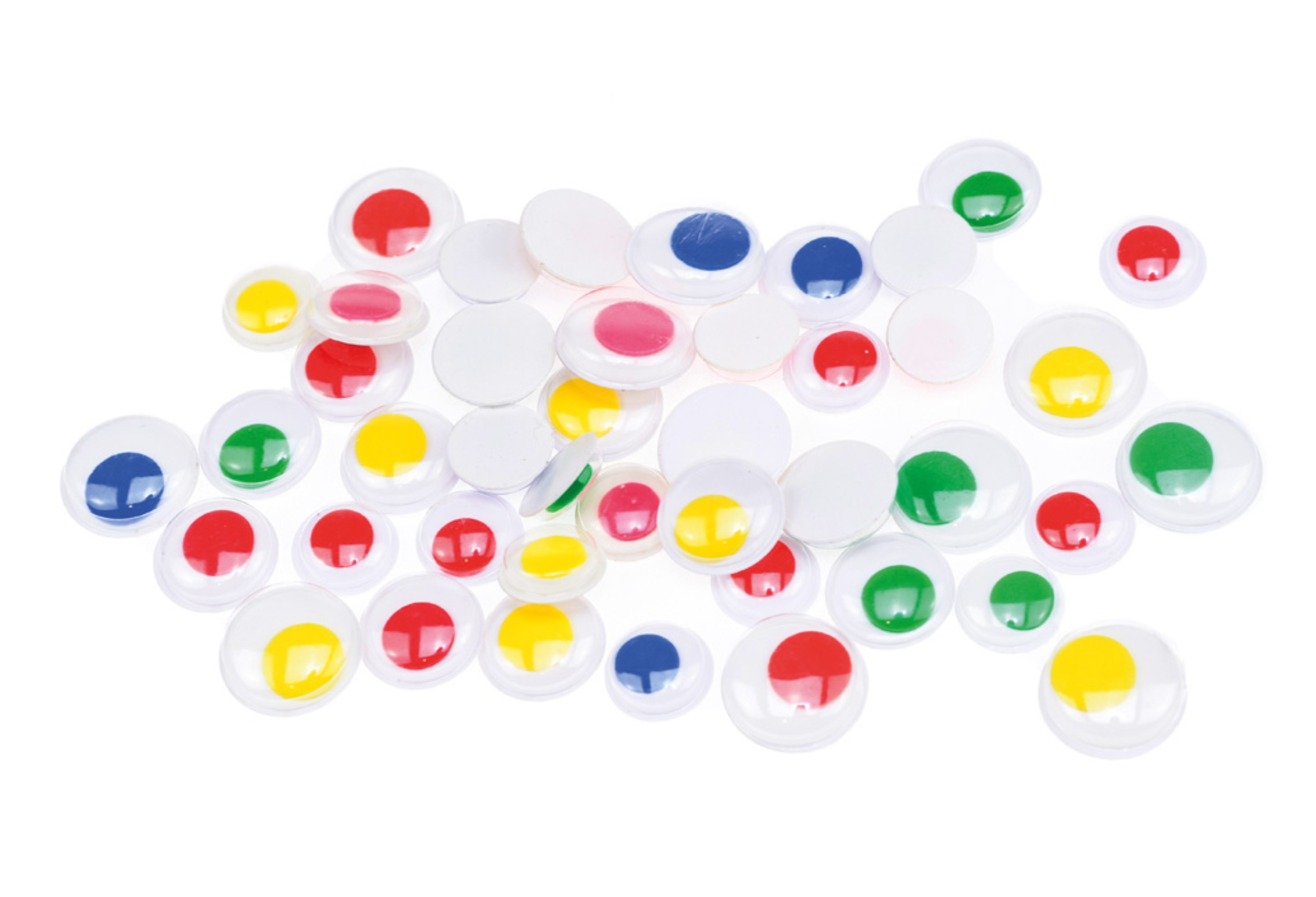 Oczka ruchome kolorowe 12,14,16 mm 44 sztuki | biuroweokazje.pl | Kup wygodnie!