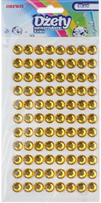 Dżety samoprzylepne Brewis 8 mm złoty | biuroweokazje.pl | Kup bez wahania!