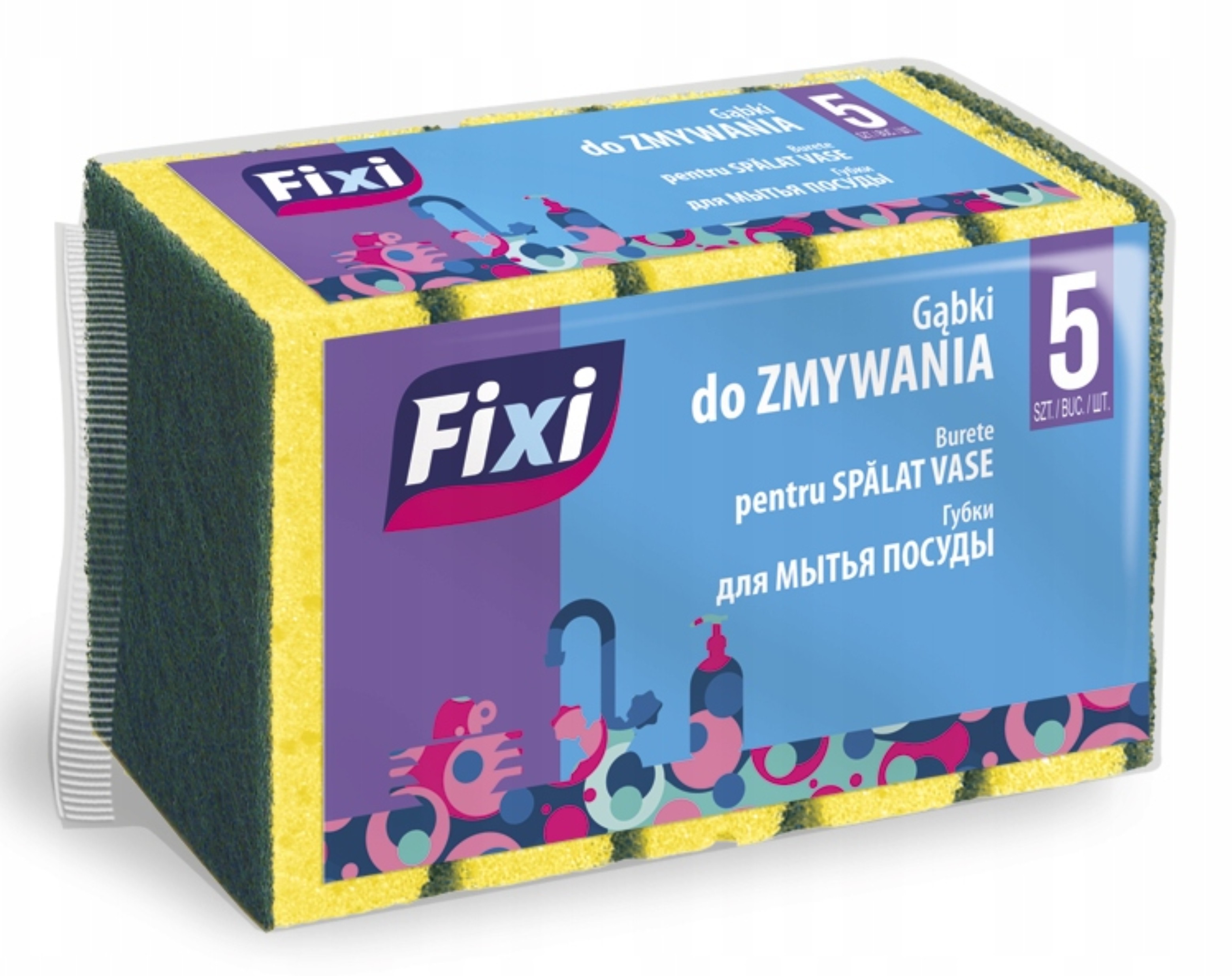 Gabka do naczyń zestaw 5 sztuk | biuroweokazje.pl | Zamów bezpiecznie!