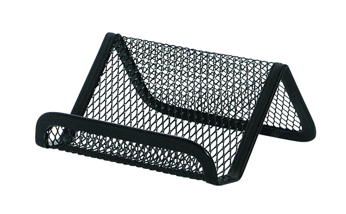 Przybornik siatkowy na wizytówki czarny | biuroweokazje.pl | Skorzystaj dziś!