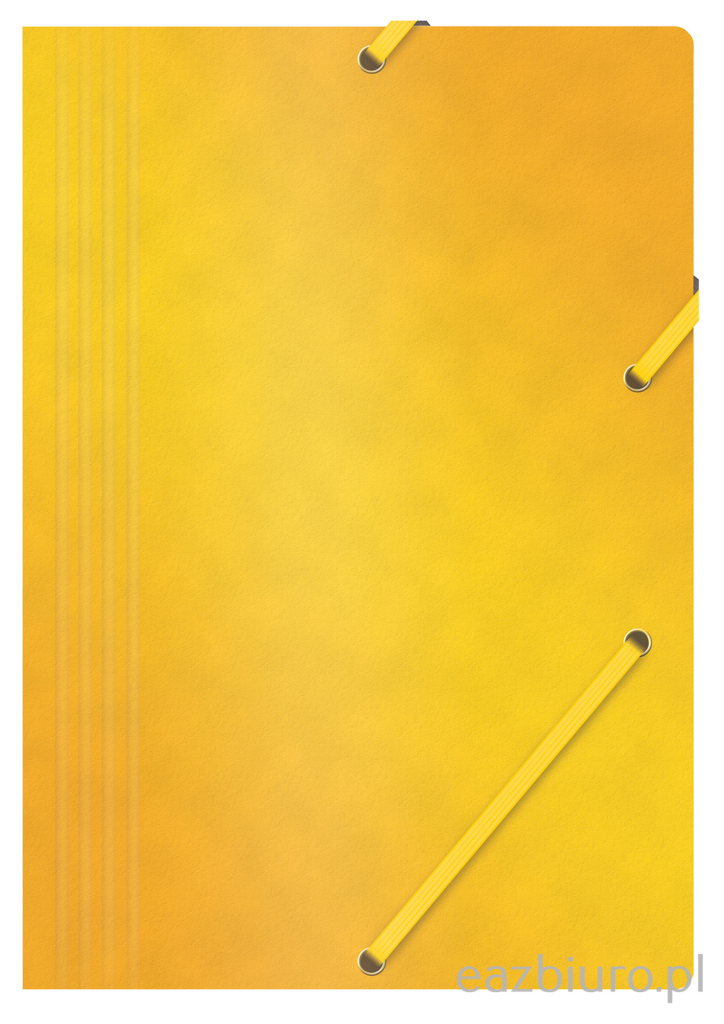 Teczka z gumką Office Products, preszpan, A4, 390gsm, 3-skrzydłowa, żółta | biuroweokazje.pl | Zamów teraz!