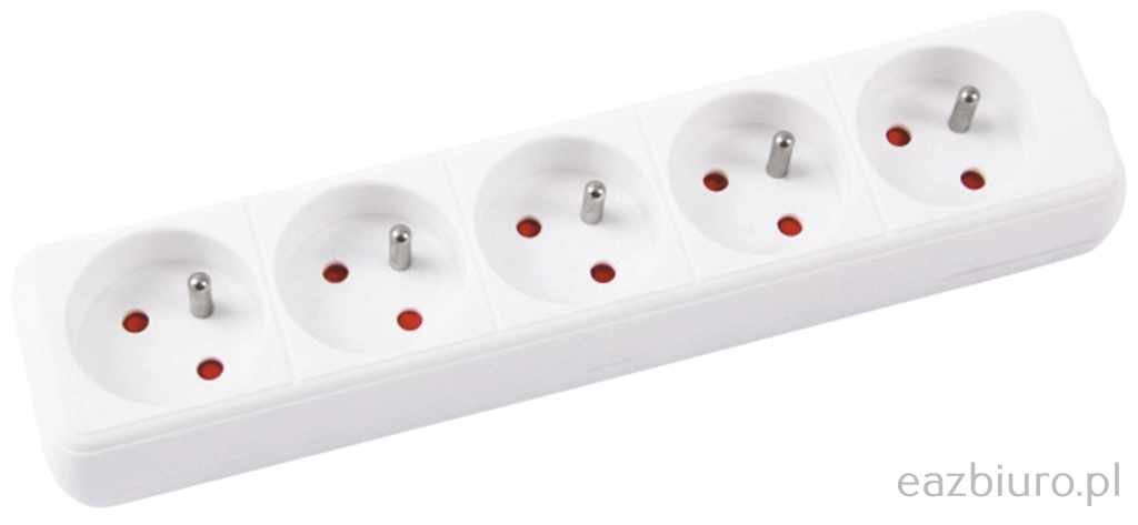 Przedłużacz 5 gniazd 1,5 m z uziemieniem | biuroweokazje.pl | Weź zanim zniknie!