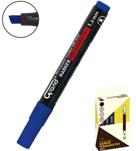 Marker eko duży niezmywalny niebieski ścięty | biuroweokazje.pl | Wybierz hit!