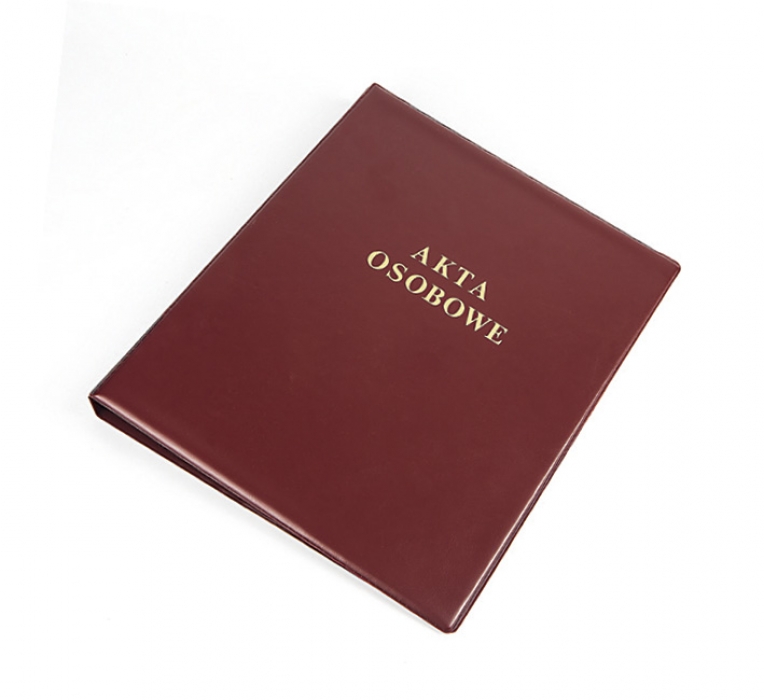 Segregator na akta osobowe Panta Plast pvc A4 bordowy | biuroweokazje.pl | Wybierz mądrze!