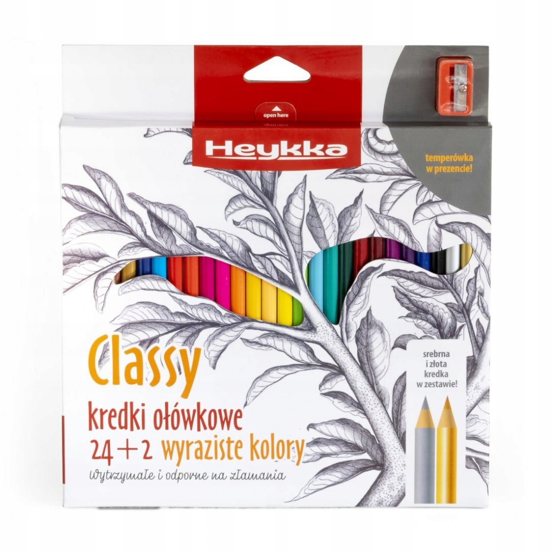 Kredki ołówkowe Heykka Classy 24+2 kolory | biuroweokazje.pl | Odbierz szybko!