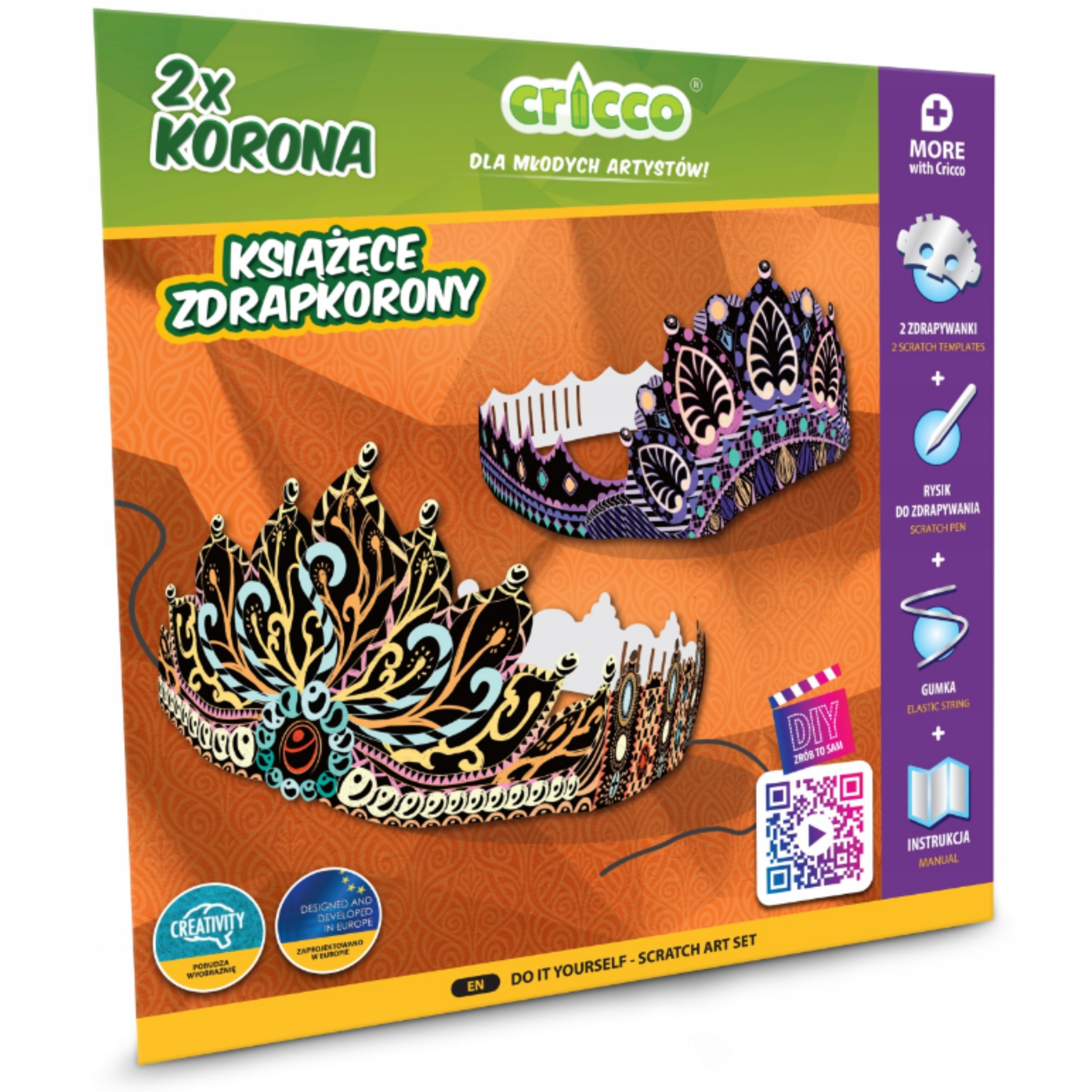 Zestaw Cricco zrób to sam - książęce zdrapkorony | biuroweokazje.pl | Nie czekaj!
