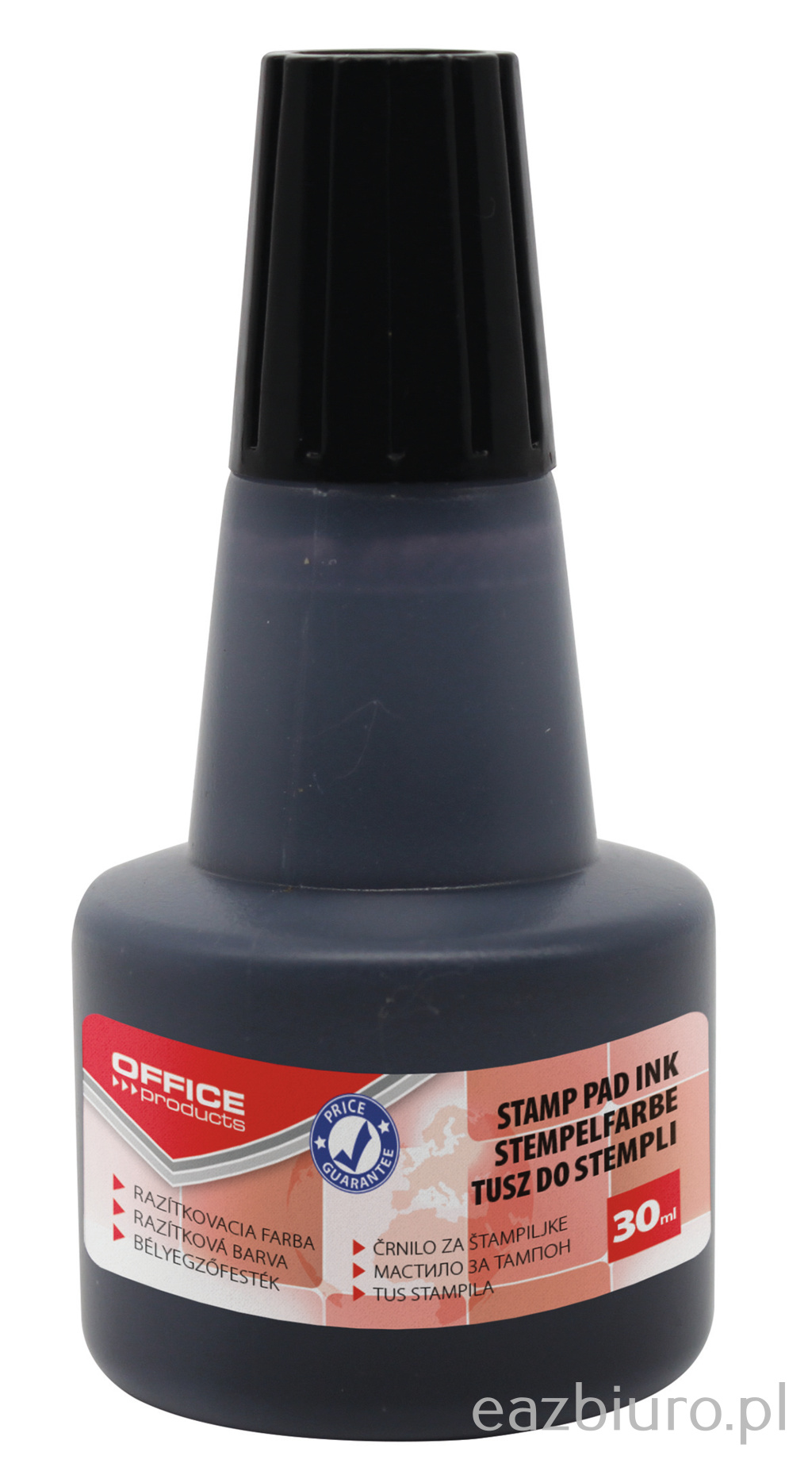 Tusz do stempli 30 ml office czarny | biuroweokazje.pl | Kup w sekundę!