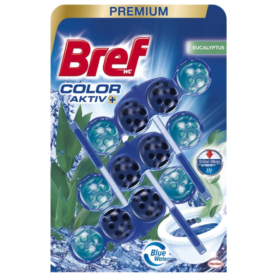 Bref kulki barwiące do wc 3x50g eucalyptus | biuroweokazje.pl | Wybierz najlepszą opcję