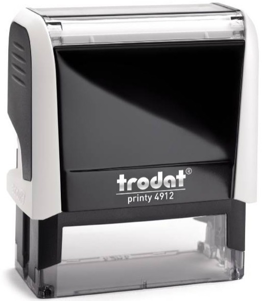 Trodat pieczątka 4912 obudowa biała 47 x 18 mm + wkładka tuszująca + gumka | biuroweokazje.pl | Sprawdź cenę!