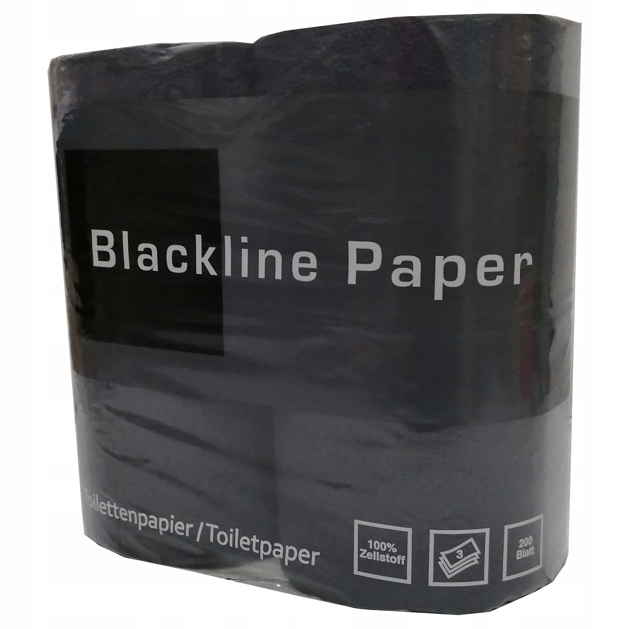 Papier toaletowy czarny 4 rolki 3-warstwowy | biuroweokazje.pl | Zamów od ręki!