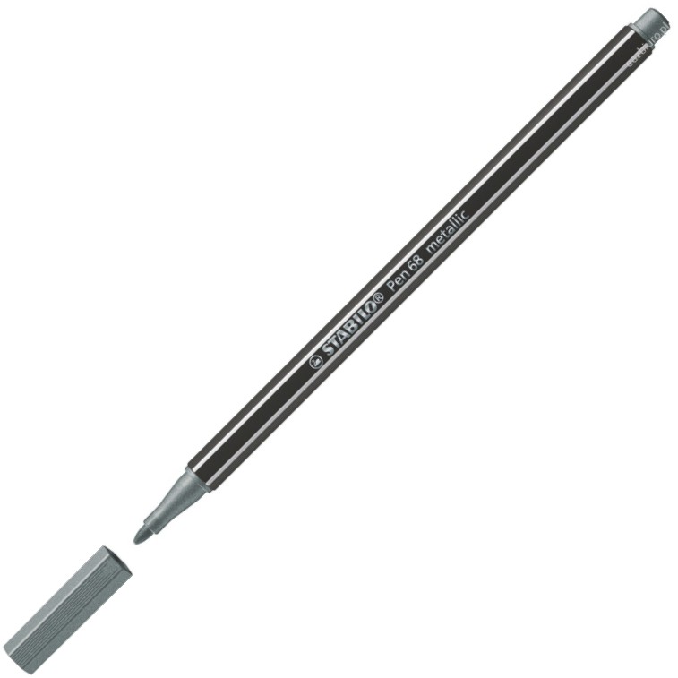 Flamastry Stabilo pen 68 metallic srebrny | biuroweokazje.pl | Kup skutecznie!