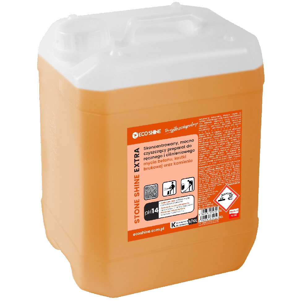 Eco Shine stone shine extra 5 l mocno czyszczący preparat do ręcznego i ciśnieniowego | biuroweokazje.pl | Kup z dostawą!