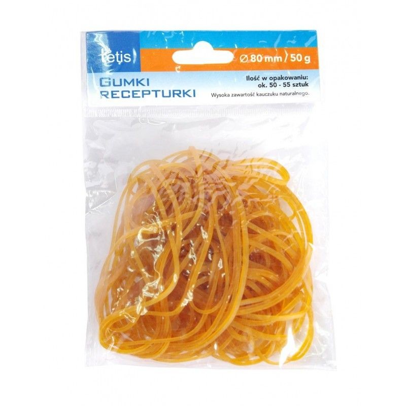 Gumki recepturki Tetis 50 g 80 mm | biuroweokazje.pl | Wybierz i kup!
