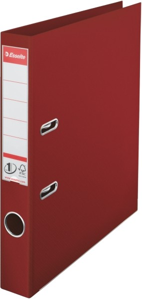 Segregator Esselte no1, A4, A4 50 mm, bordowy | biuroweokazje.pl | Kup w promocji!