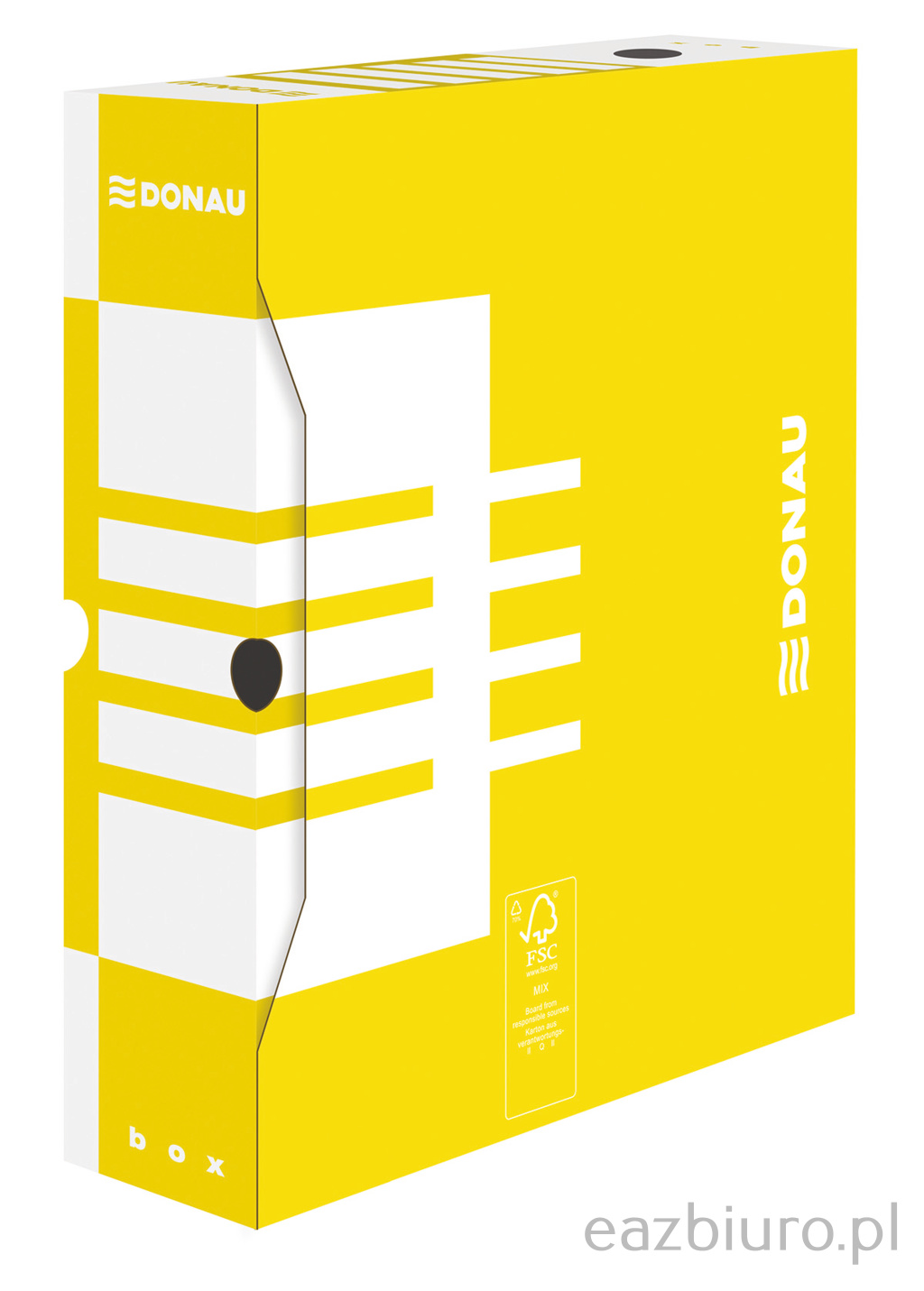 Pojemnik do archiwizacji Donau żółty 8 cm | biuroweokazje.pl | Zamów teraz!