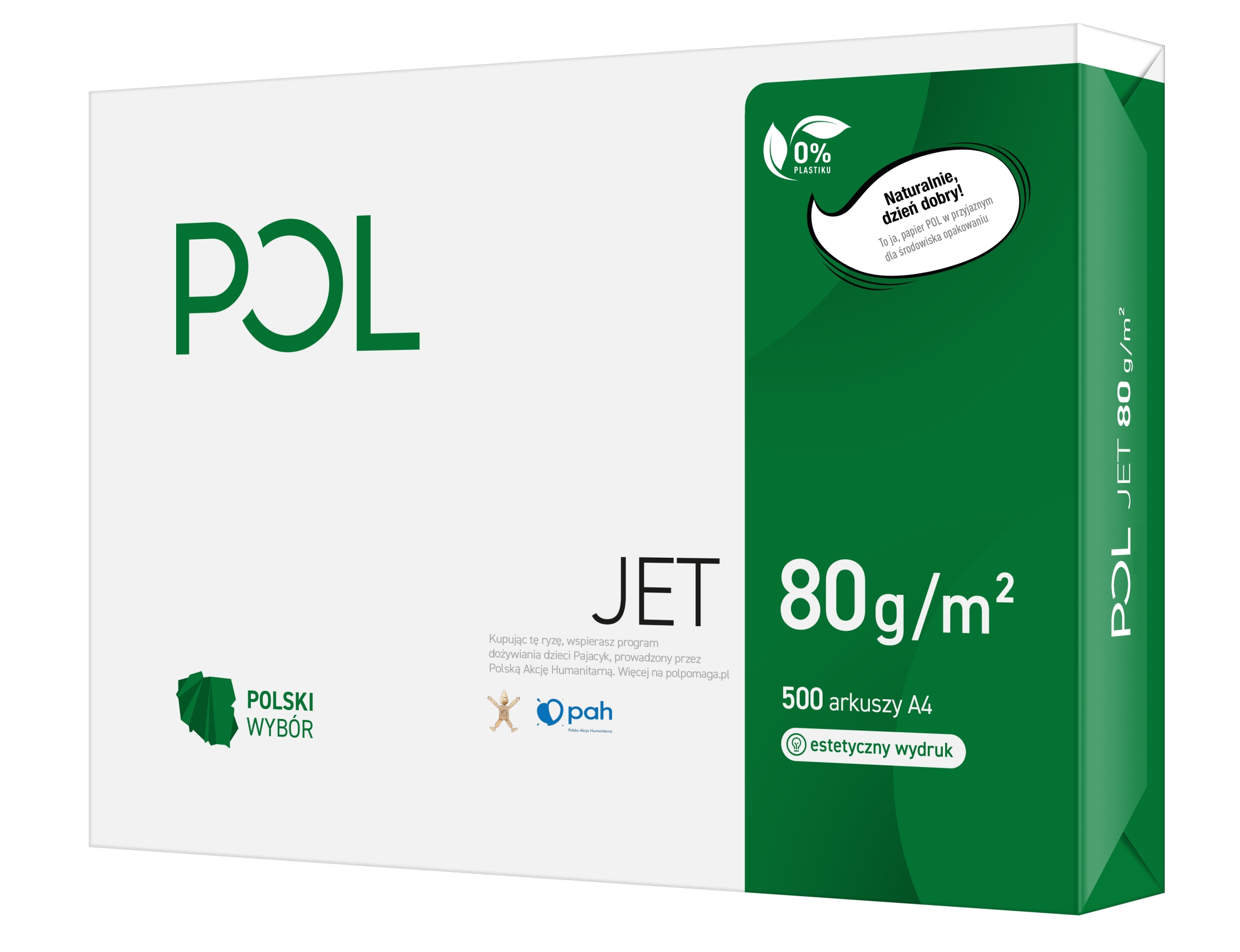 Papier ksero poljet A4 80 g/m2 zestaw 500 arkuszy | biuroweokazje.pl | Weź zanim zniknie!