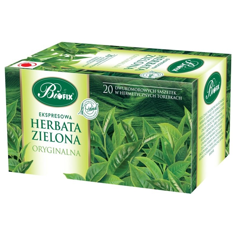Herbata bifix, 20 torebek, zielona | biuroweokazje.pl | Zamów wygodnie!