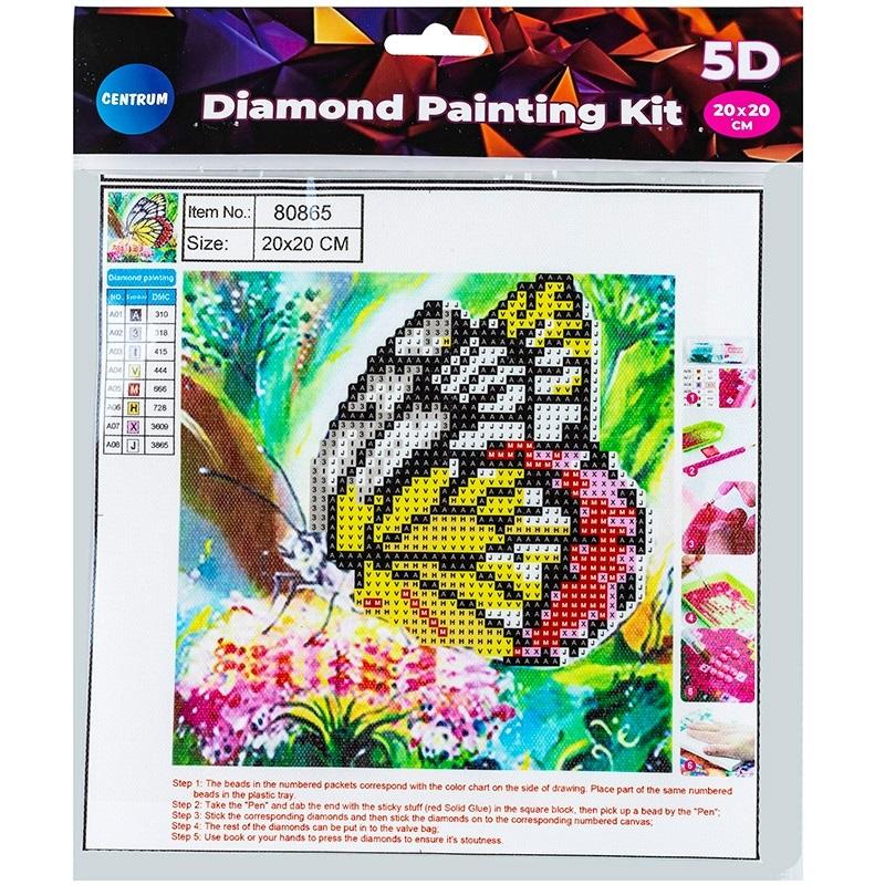 Mozaika diamentowa pełna 20x20 motyl | biuroweokazje.pl | Zamów i przekonaj się