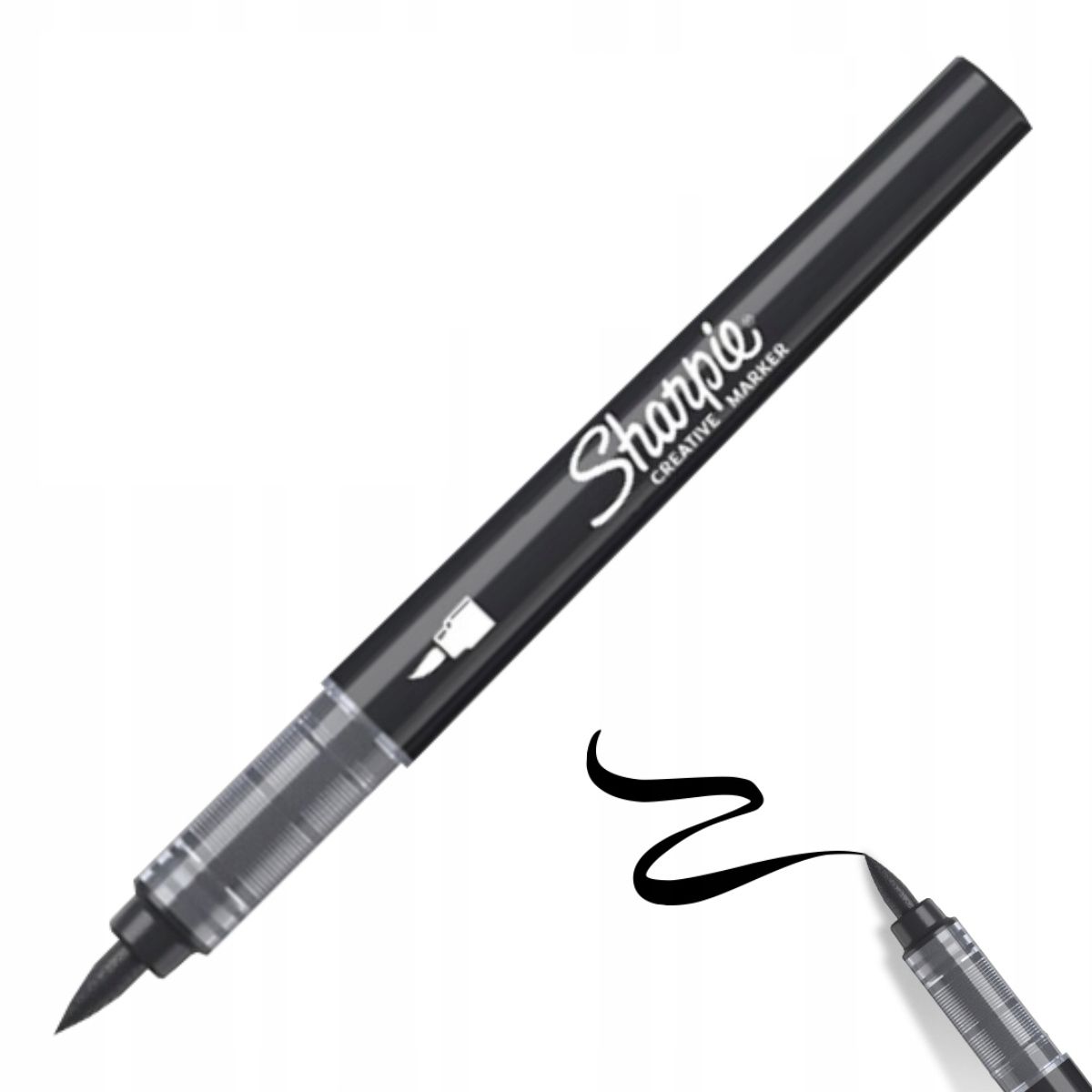 Sharpie kreatywny marker akrylowy brushpen black (czarny) | biuroweokazje.pl | Wybierz najlepsze!
