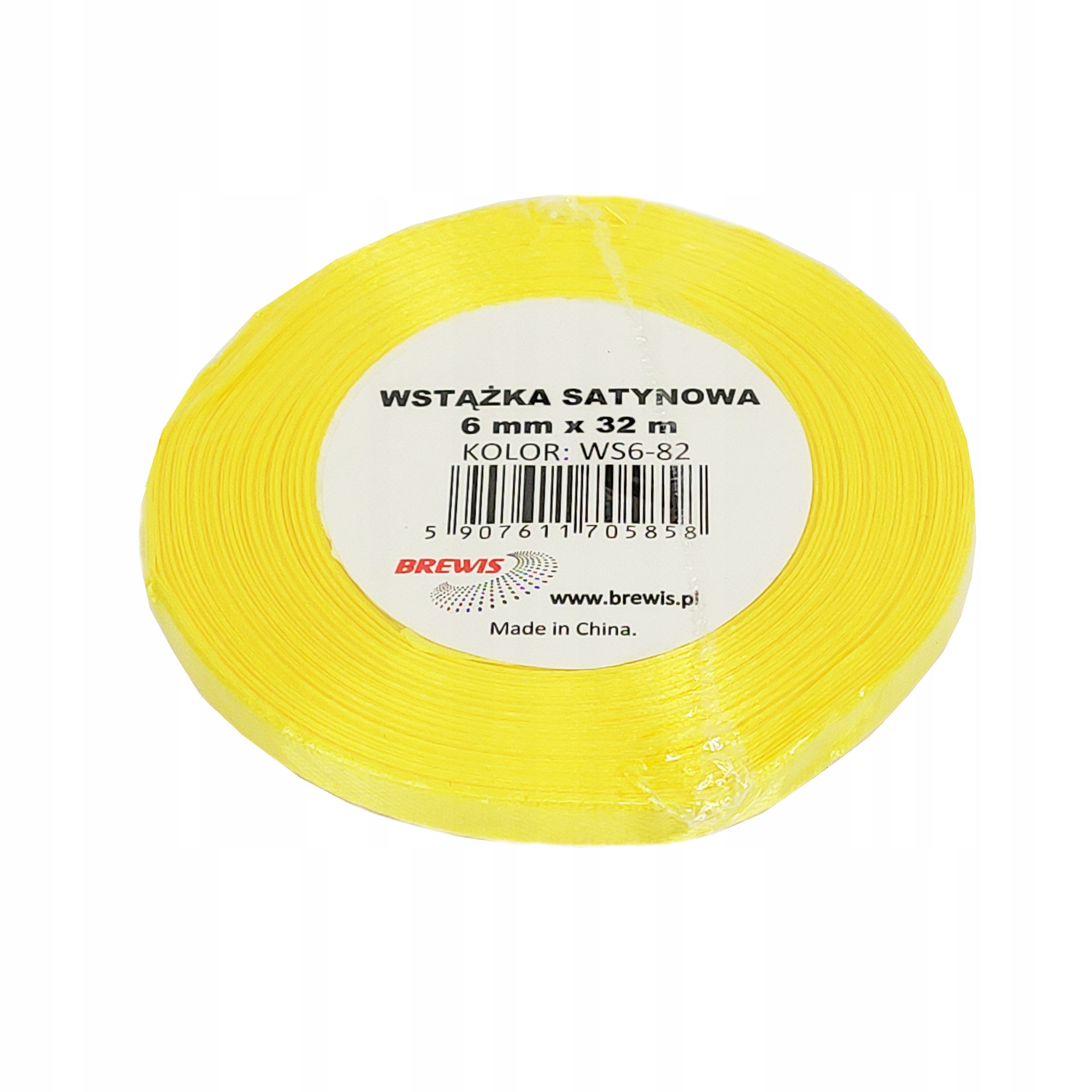 Wstążka satynowa 6mmx32 m kanarkowy | biuroweokazje.pl | Kup bez wahania!