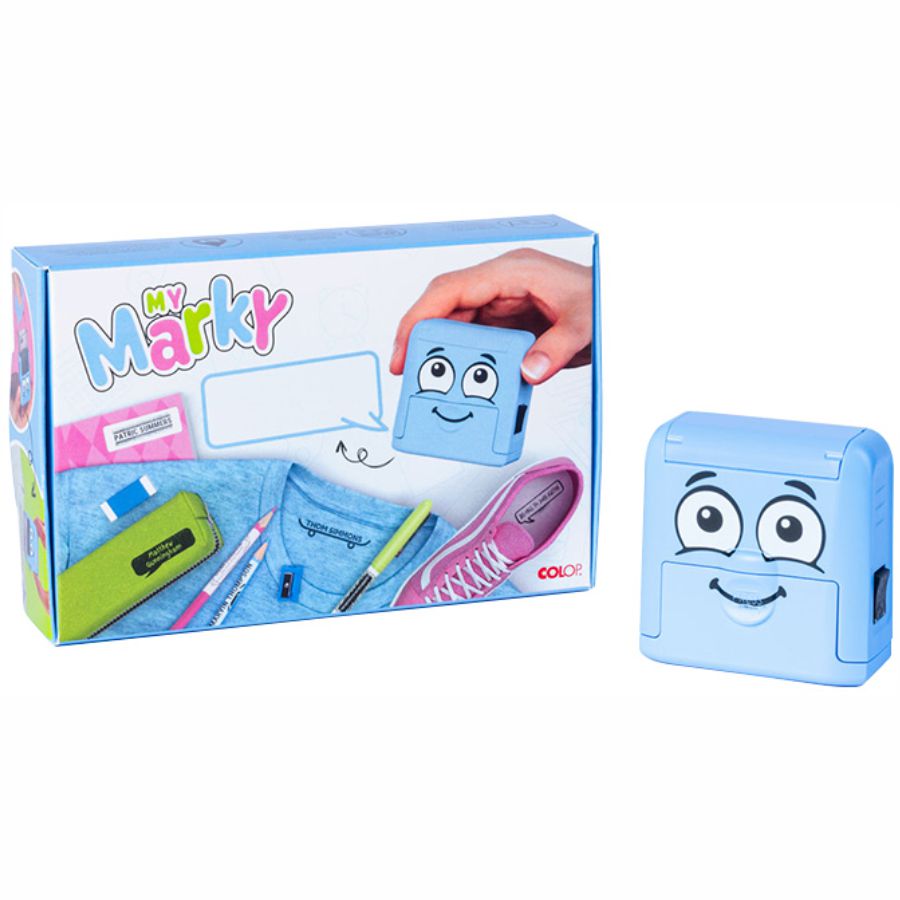 Pieczątka do odzieży Colop My Marky niebieska zestaw | biuroweokazje.pl | Kup w sekundę!