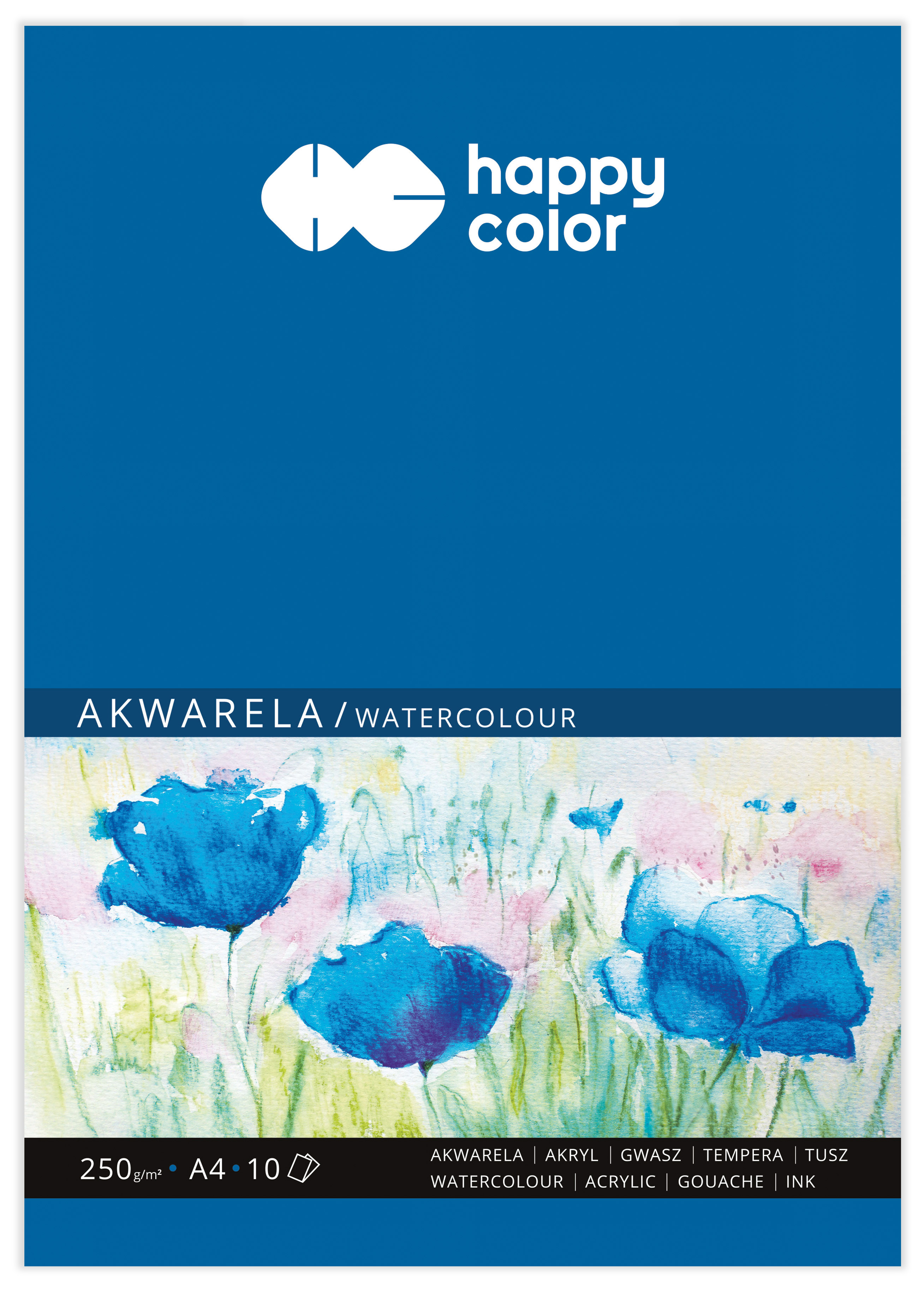 Blok akwarelowy, art, A4, 10 ark, 250g, happy co | biuroweokazje.pl | Zrób dobry zakup