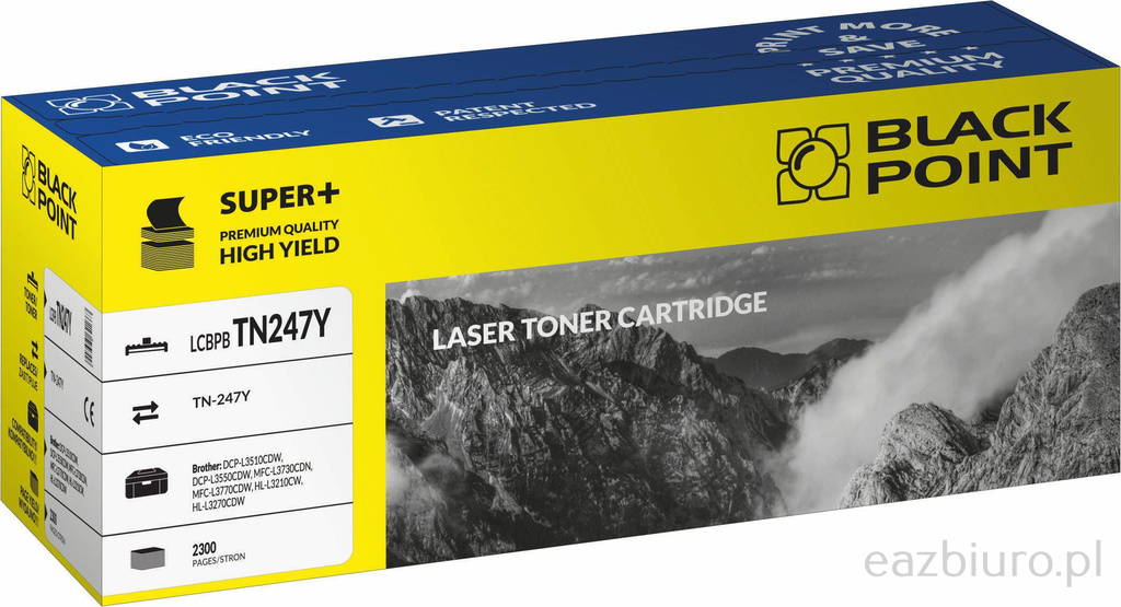 Toner Brother tn-247y yellow blackpoint | biuroweokazje.pl | Skorzystaj z topowej oferty