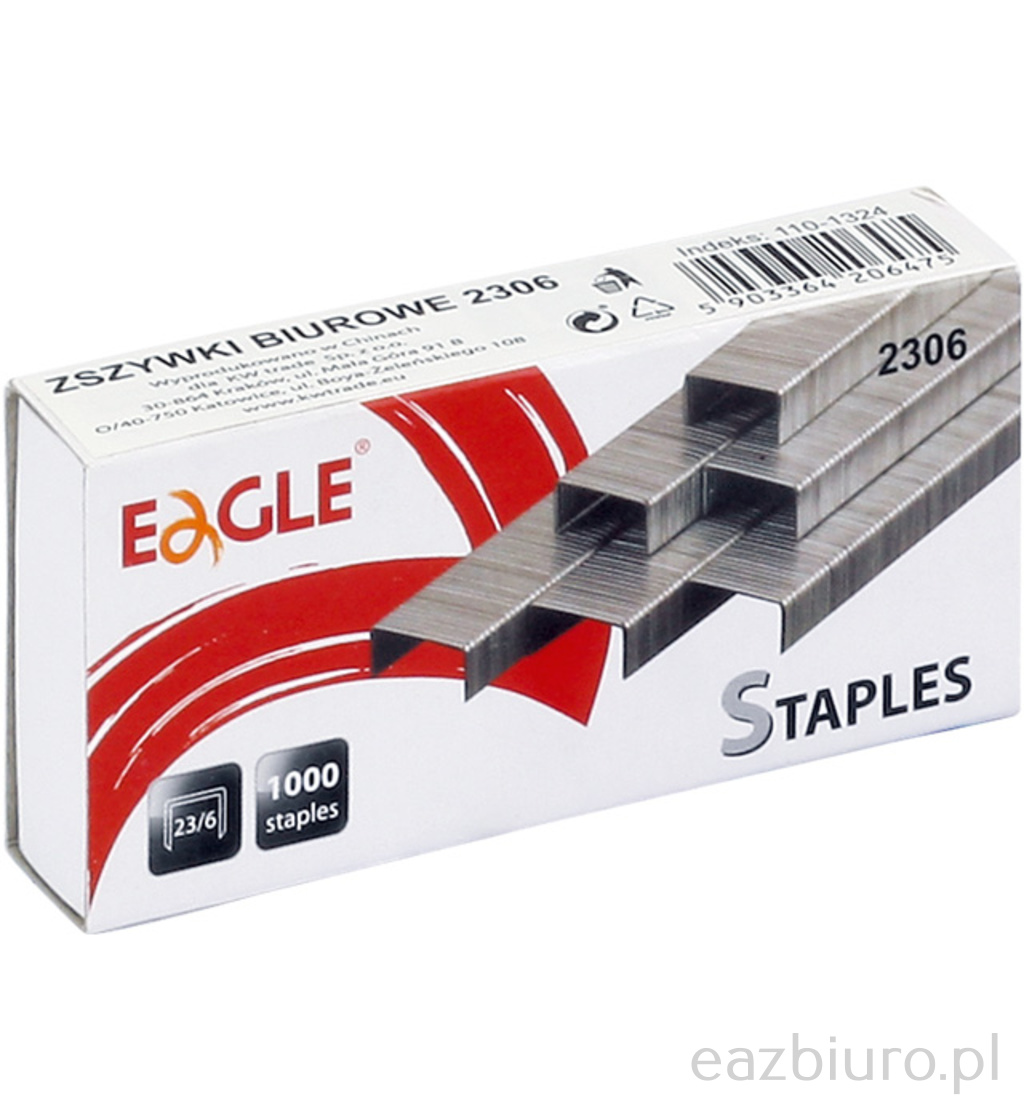 Zszywki Eagle 23 6 zestaw 1000 sztuk | biuroweokazje.pl | Wybierz mądrze!