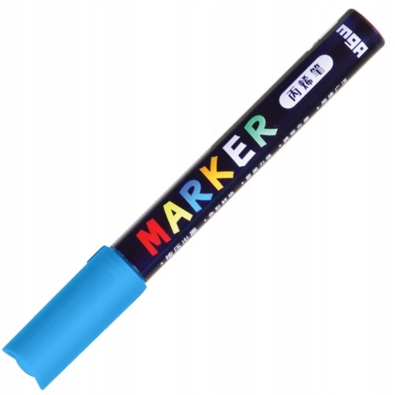 Marker akrylowy mg 1-2 mm lazurowy | biuroweokazje.pl | Weź zanim zniknie!