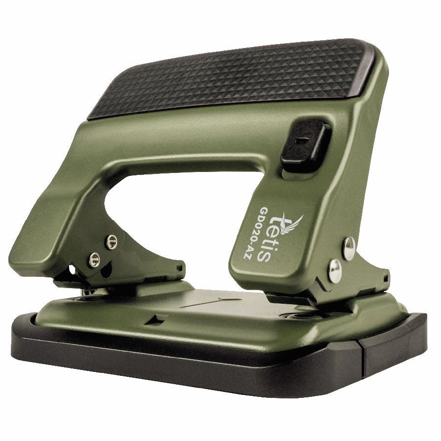 Dziurkacz metalowy zielony 30 kartek Tetis | biuroweokazje.pl | Kup w promocji!