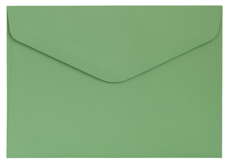 Koperta ozdobna C6 gładka satynowana zielony 130 g/m2 zestaw 10 sztuk | biuroweokazje.pl | Zamów szybko!