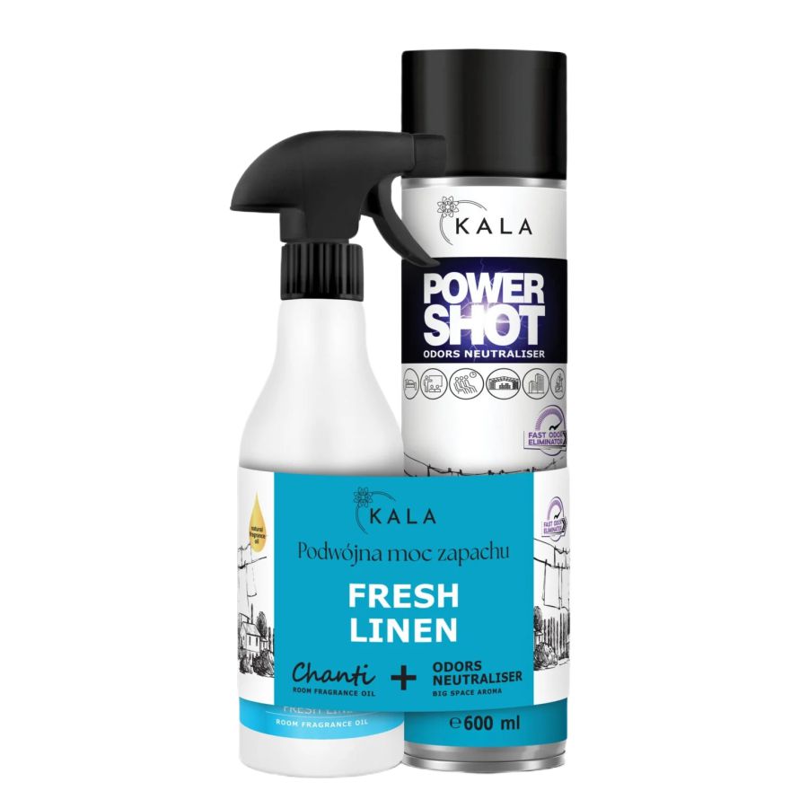 Kala duo-pak fresh linen power shot 600 ml + chanti 0,5 l | biuroweokazje.pl | Sprawdź cenę!