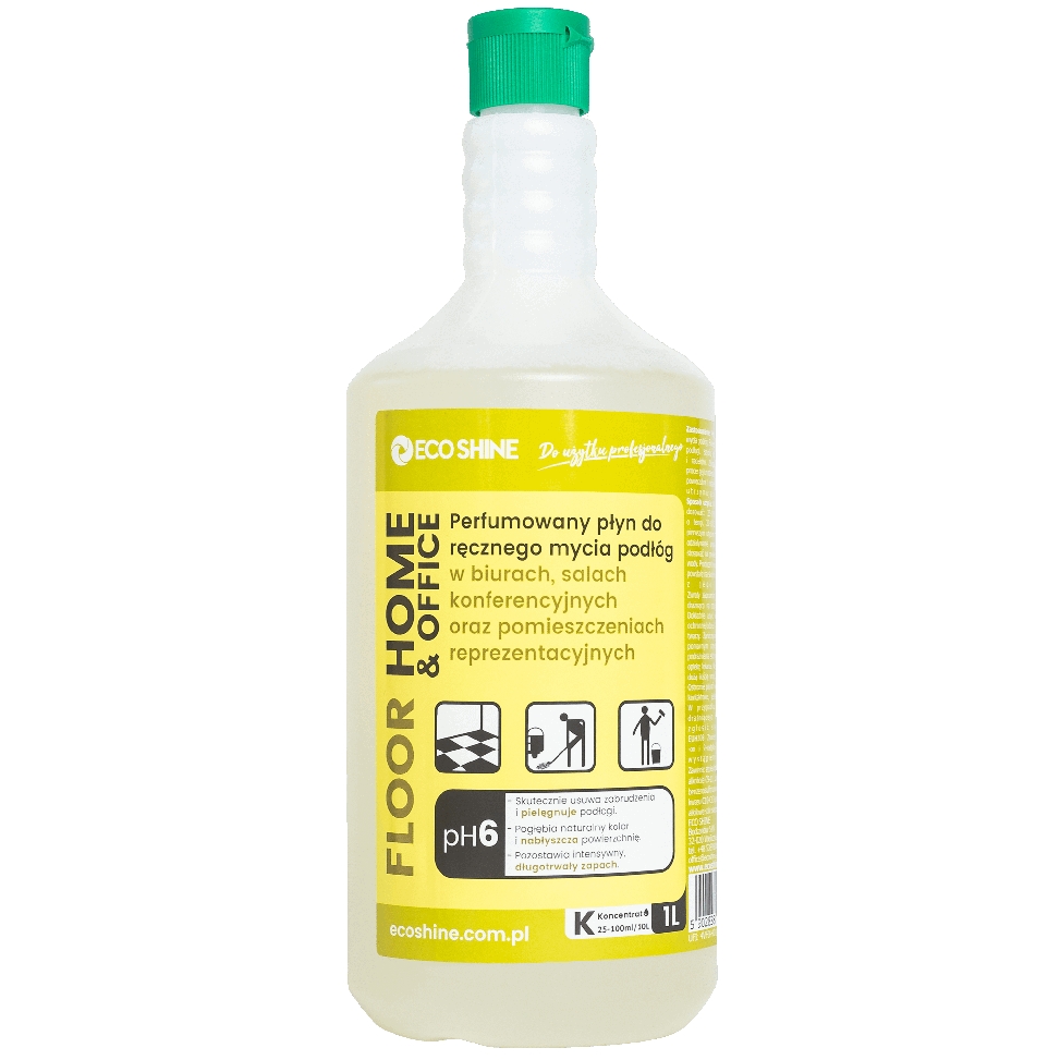 Eco Shine floor home & office 1 l pieniący, zapachowy płyn do bieżącego mycia wszystkich | biuroweokazje.pl | Zyskaj więcej!