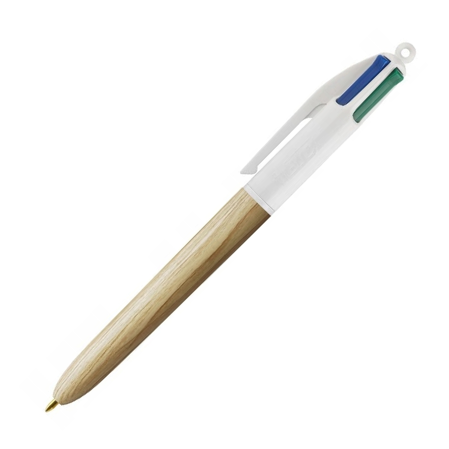 Długopis Bic 4-kolorowy wood natural Bic | biuroweokazje.pl | Sięgnij po najlepsze