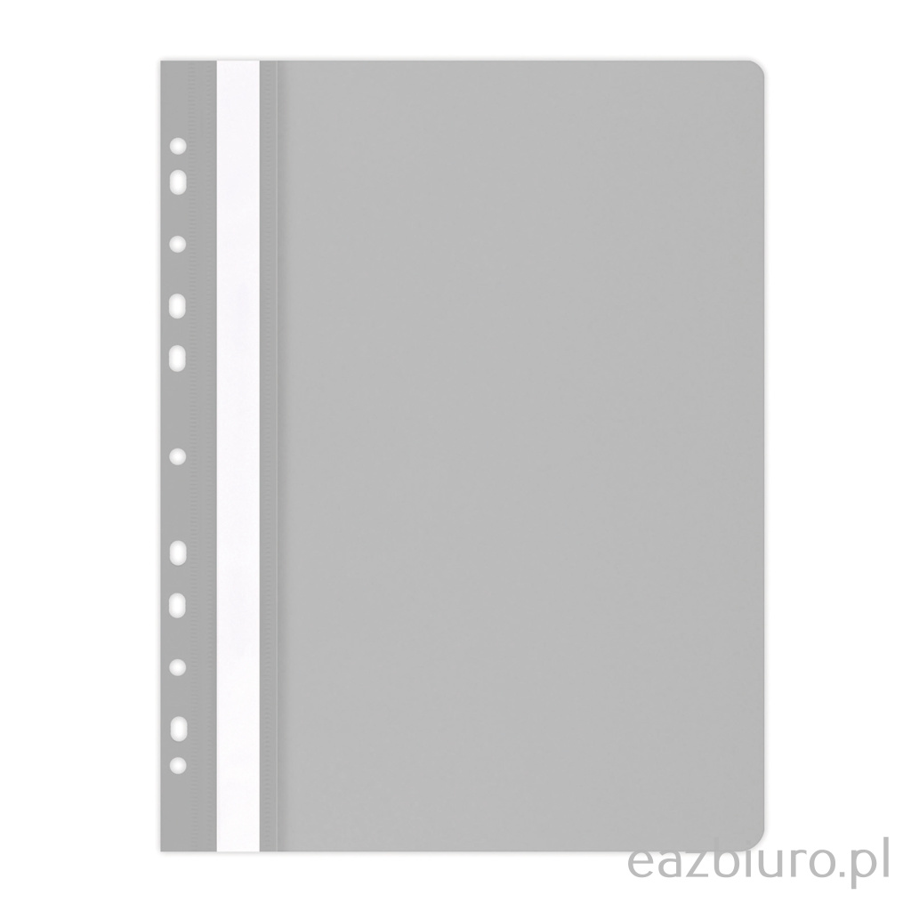 Skoroszyt Plastikowy oczkowy szary miękki | biuroweokazje.pl | Zamów wygodnie!