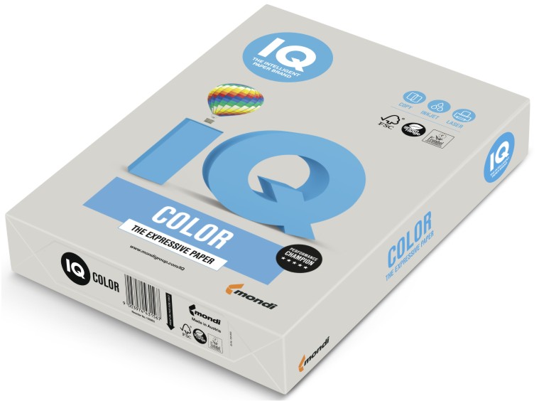 Papier ksero iq color A4 szary gr21 | biuroweokazje.pl | Kliknij i kup!