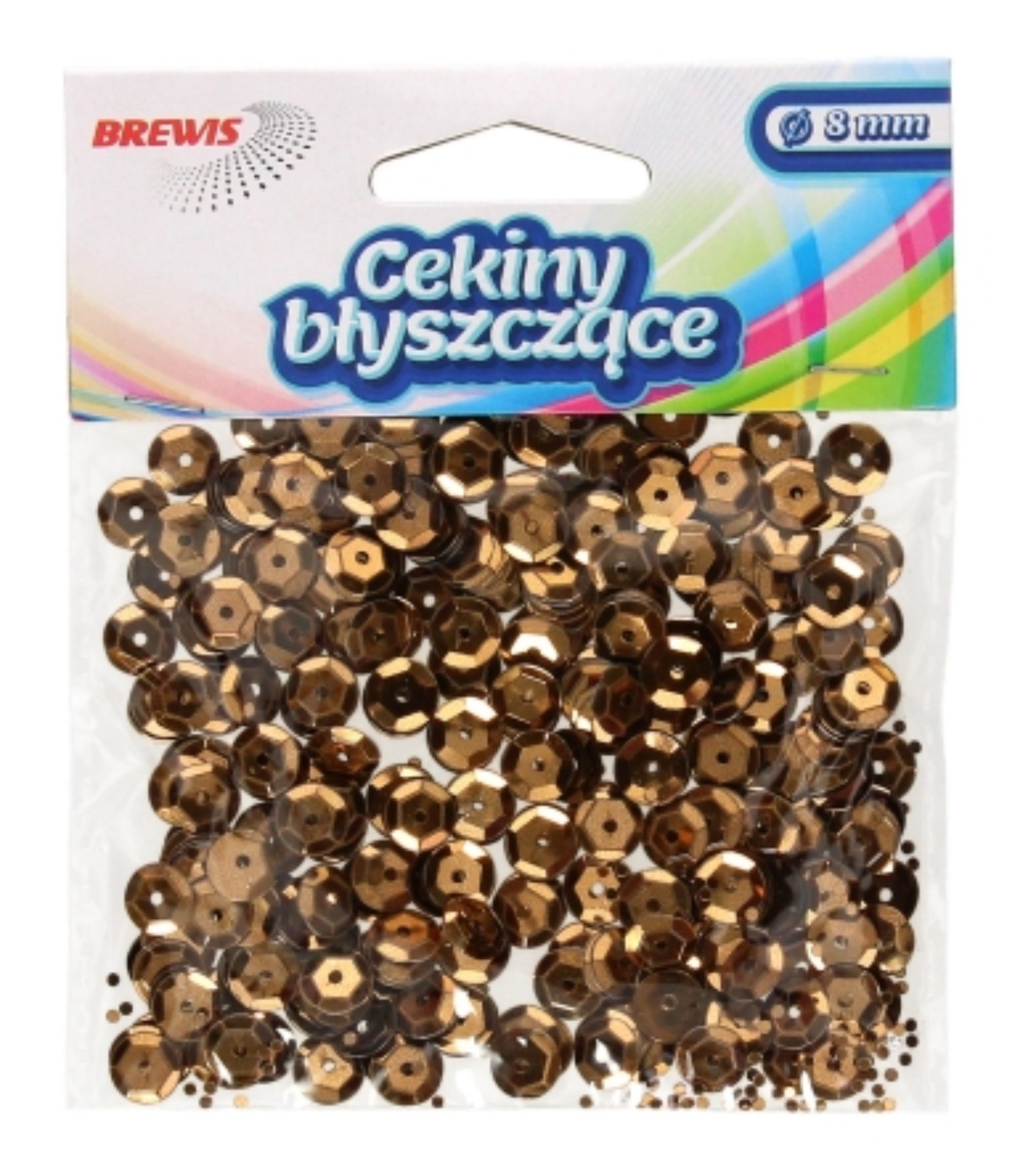 Cekiny błyszczące 8mm 10g B110 złote | biuroweokazje.pl | Sprawdź ofertę