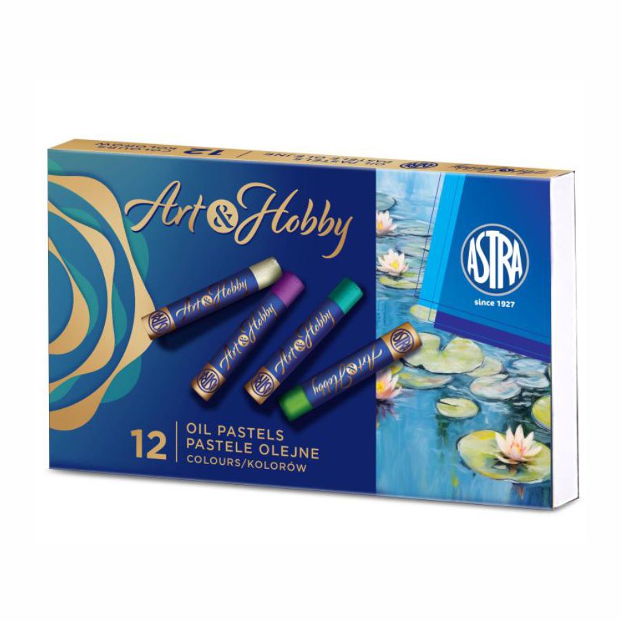 Pastele olejne okrągłe Astra Art&Hobby 12 kolorów | biuroweokazje.pl | Nie czekaj!